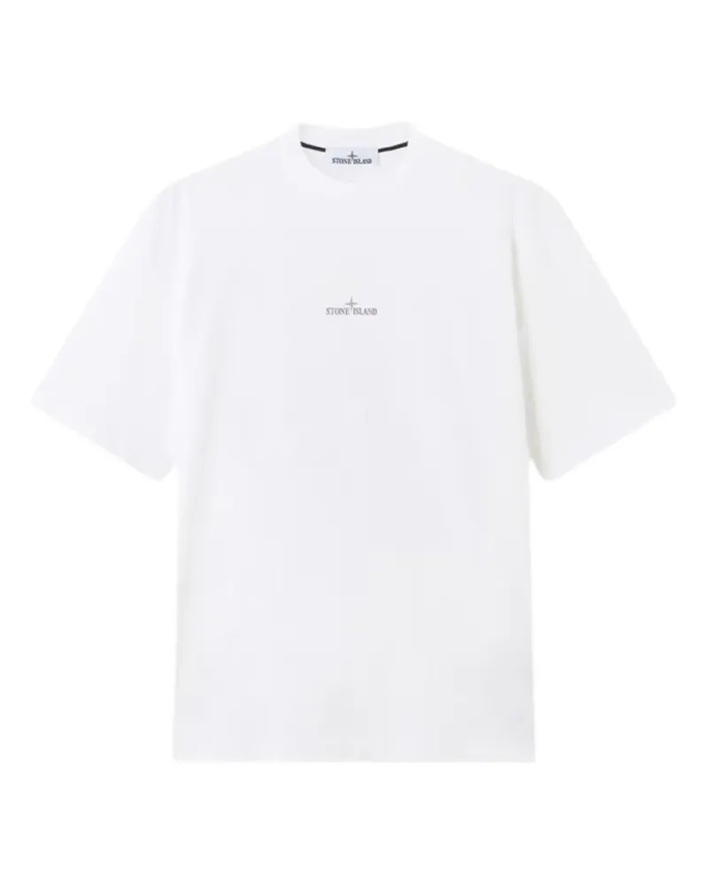 Stone Island T-Shirt mit Kompass-Print - Nude Nude