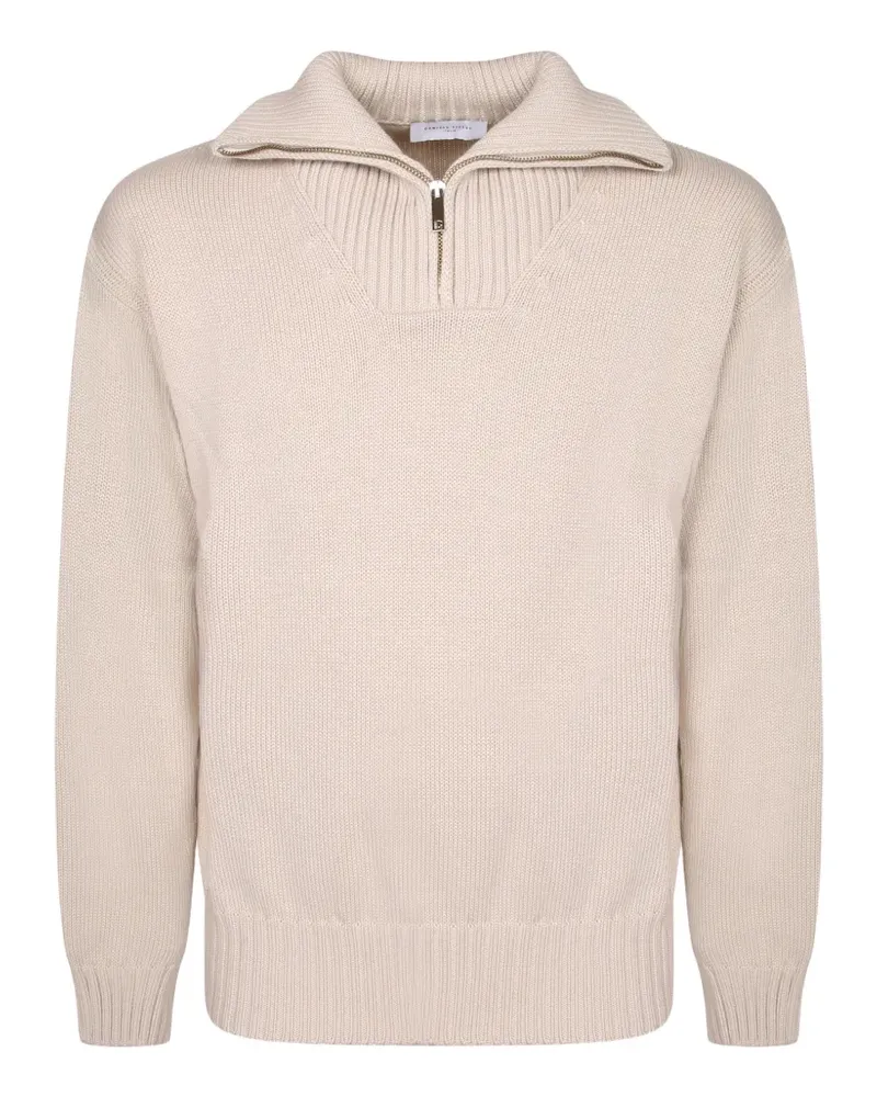 Daniele Fiesoli Pullover mit kurzem Reißverschluss - Nude Nude