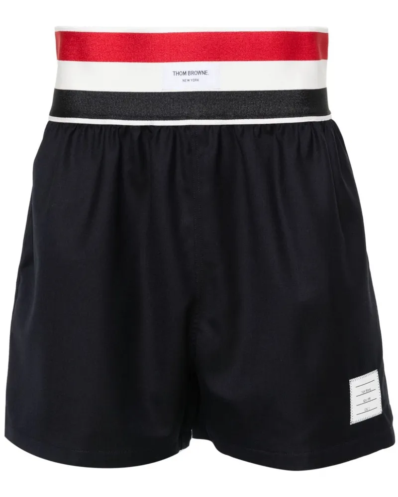 Thom Browne Shorts mit RWB-Streifen Blau