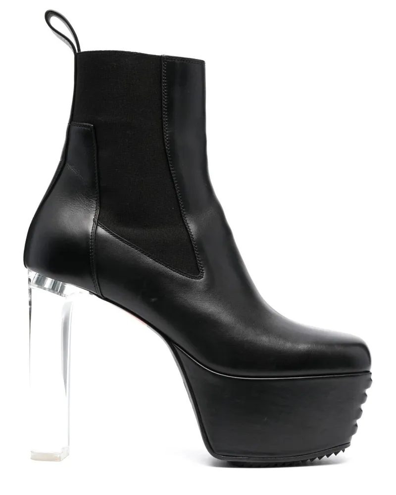 Rick Owens Plateau-Stiefel Schwarz