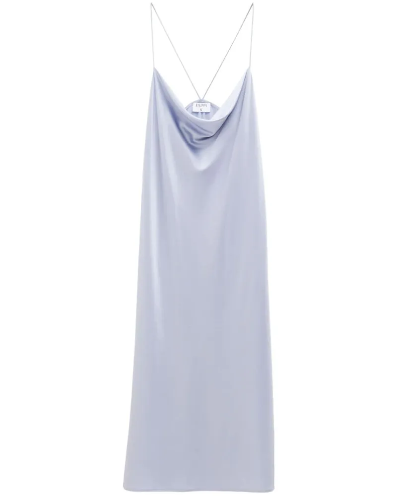 Filippa K Drapiertes Camisole-Kleid Blau