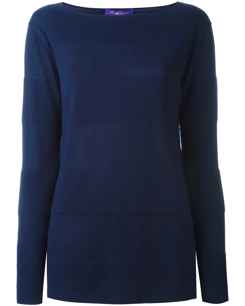Ralph Lauren Pullover mit U-Boot-Ausschnitt - Blau Blau