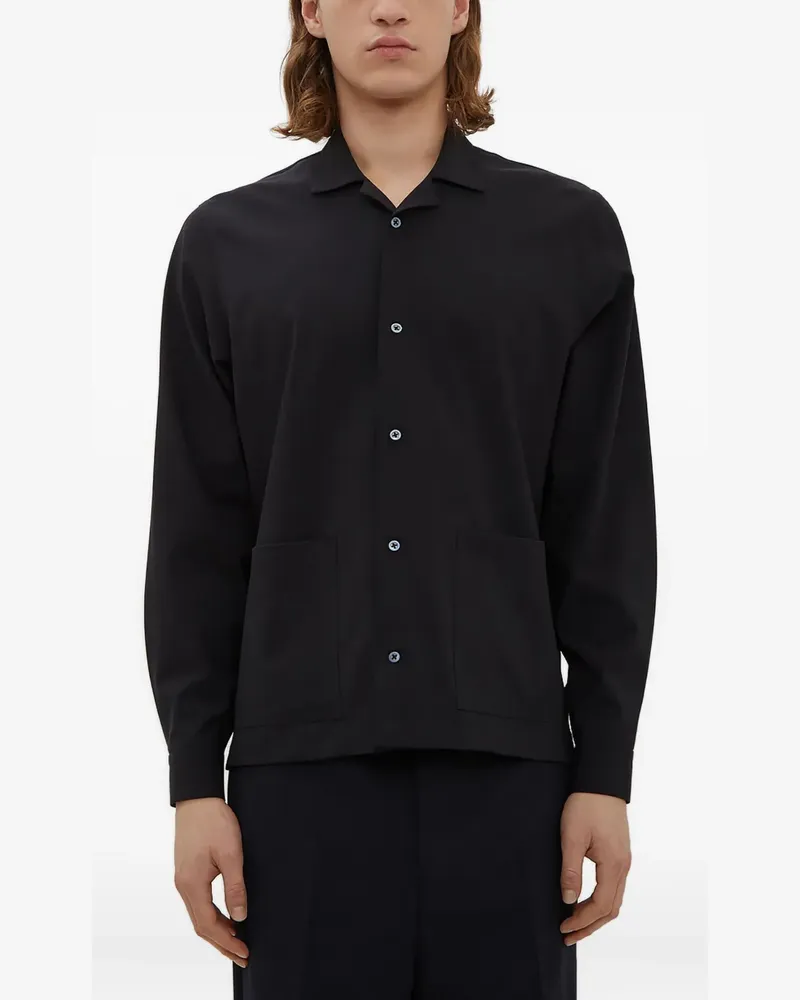 Jil Sander Hemd mit aufgesetzten Taschen - Schwarz Schwarz