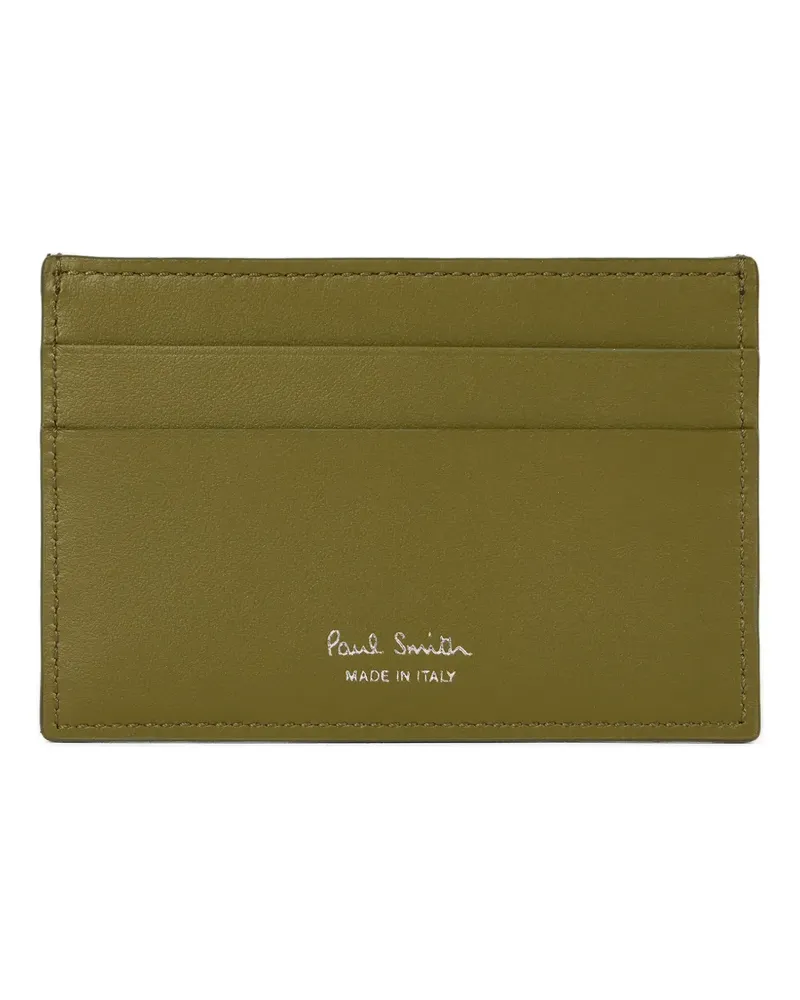 Paul Smith Kartenetui mit Zickzackmuster - Grün Grün