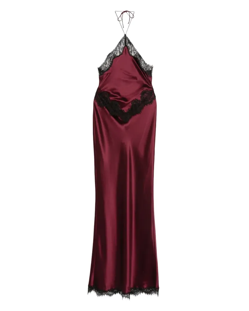 Retrofête lace-trim maxi dress - Rot Rot