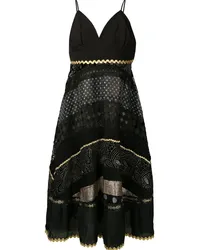 OLYMPIAH Midikleid mit Print-Mix Schwarz