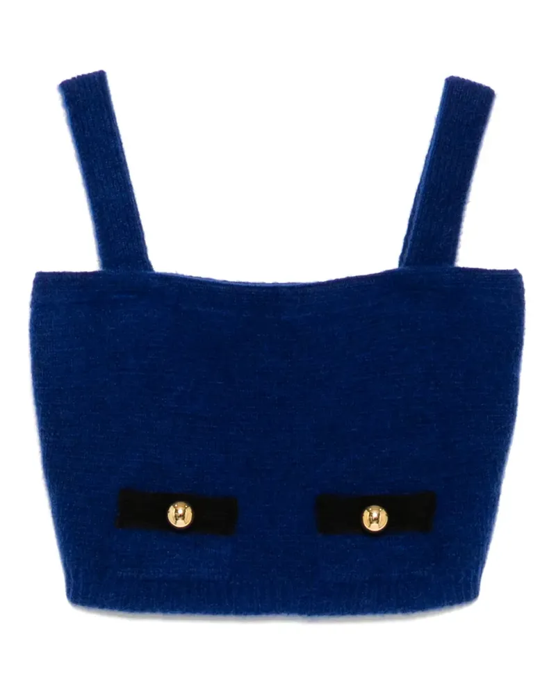 Alessandra Rich Gestricktes Tanktop - Blau Blau
