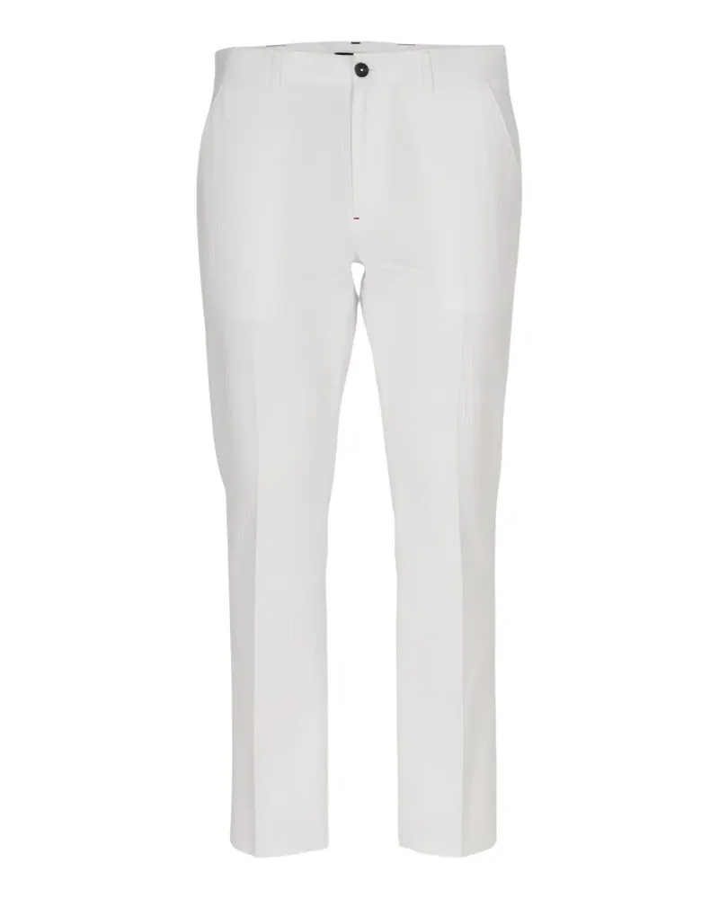 Isaia belt-loop tailored trousers - Weiß Weiß