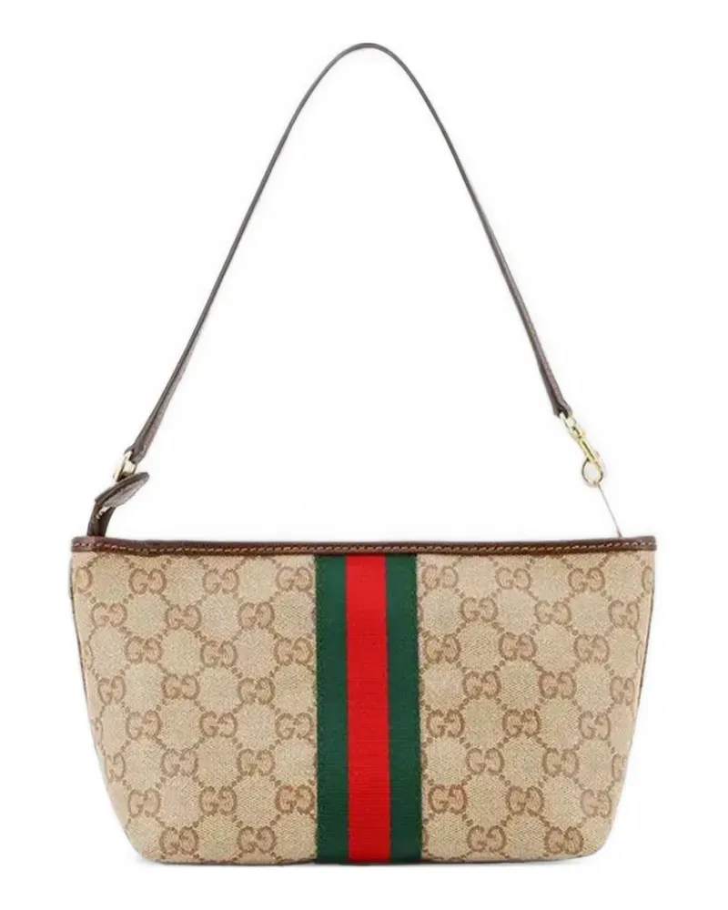 Gucci Kleiner Beutel mit Riemen und Web - Nude Nude
