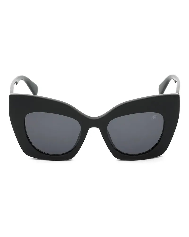 Blumarine Sonnenbrille mit Butterfly-Gestell - Schwarz Schwarz