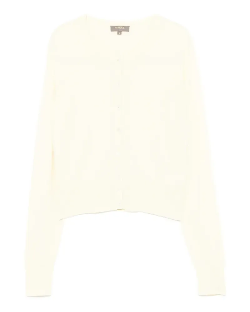 N.Peal Ivy Cropped-Cardigan - Gelb Gelb