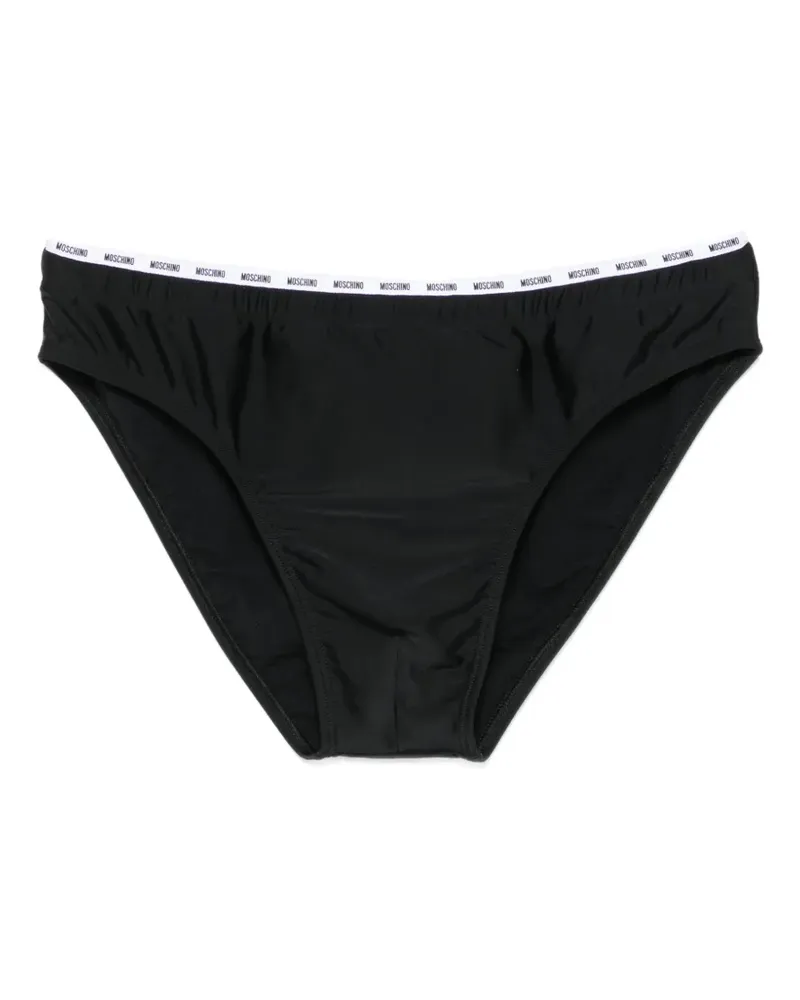Moschino logo-waistband briefs - Schwarz Schwarz