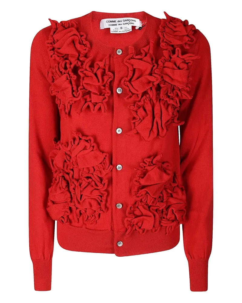 Comme des Garçons ruffled wool cardigan - Rot Rot