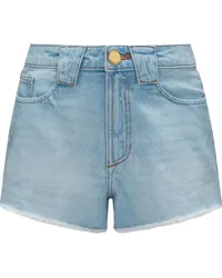 Perfect Moment Jeans-Shorts mit Stone-Wash-Effekt Blau