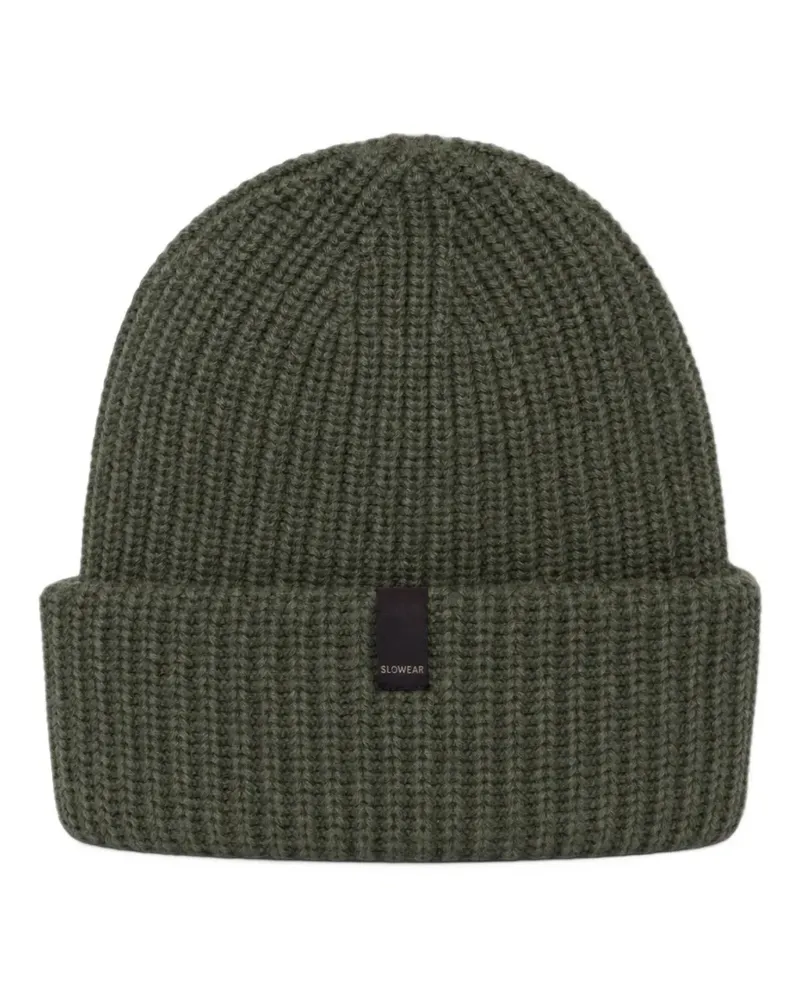 Slowear Gerippte Beanie - Grün Grün