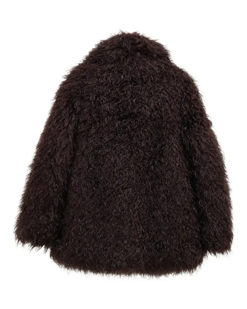 Moncler shearling jacket - Braun Braun