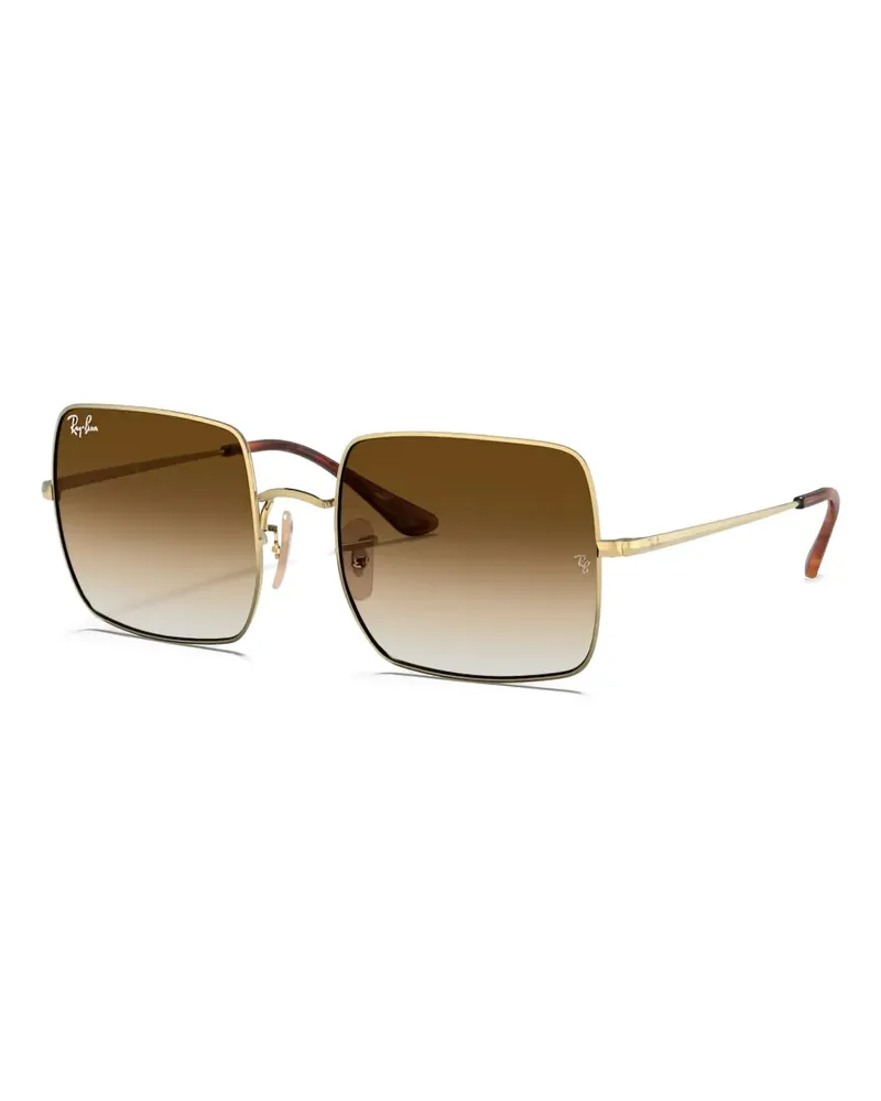 Ray Ban Sonnenbrille mit eckigem Gestell - Gold Gold