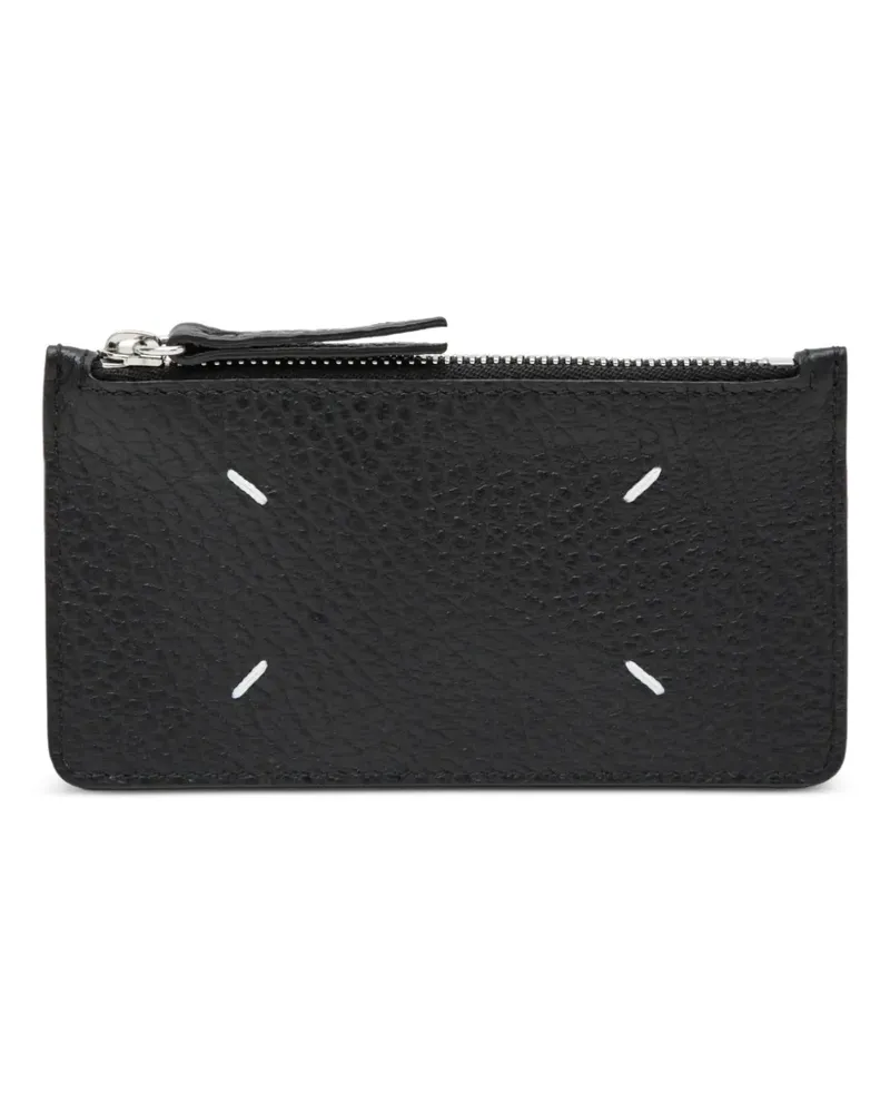 Maison Margiela Kartenetui mit Reißverschluss - Schwarz Schwarz
