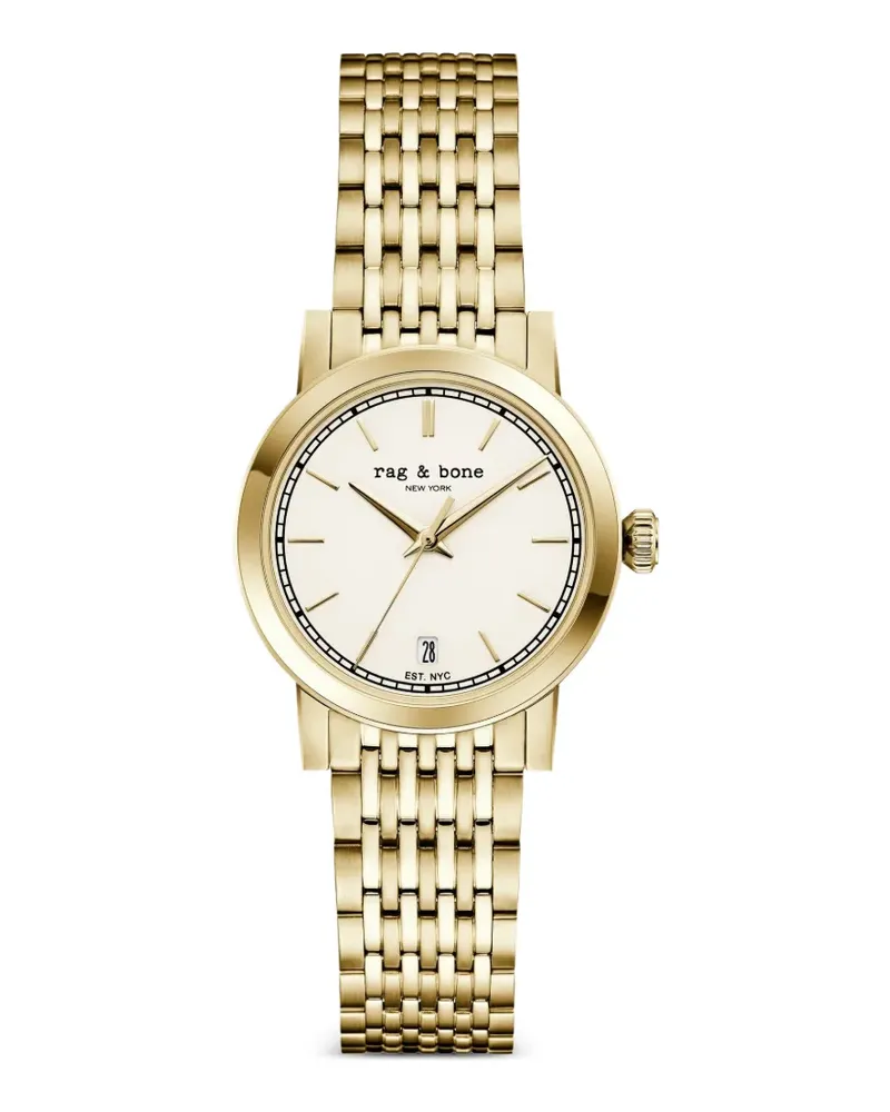 Rag & Bone Runde Armbanduhr 36mm - Nude Nude
