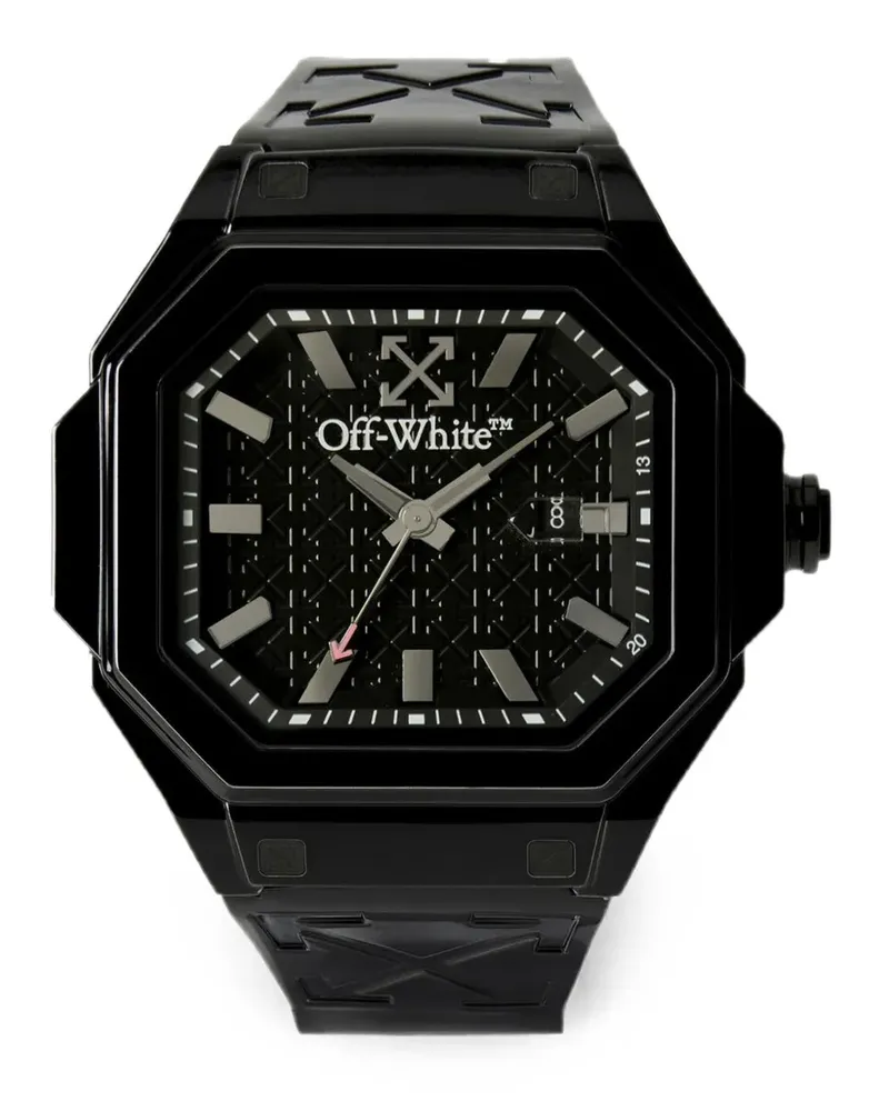 OFF-WHITE Alt faceted 50.5mm watch - Schwarz Schwarz