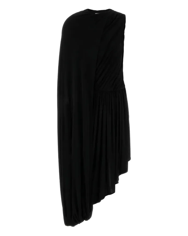 Co draped asymmetric dress - Schwarz Schwarz