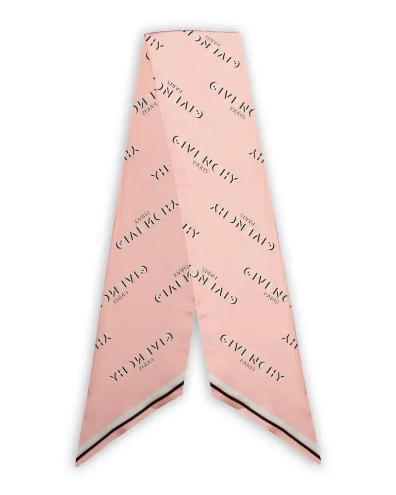 Givenchy Maxi Shadow Bandeau-Schal mit Logo - Rosa Rosa