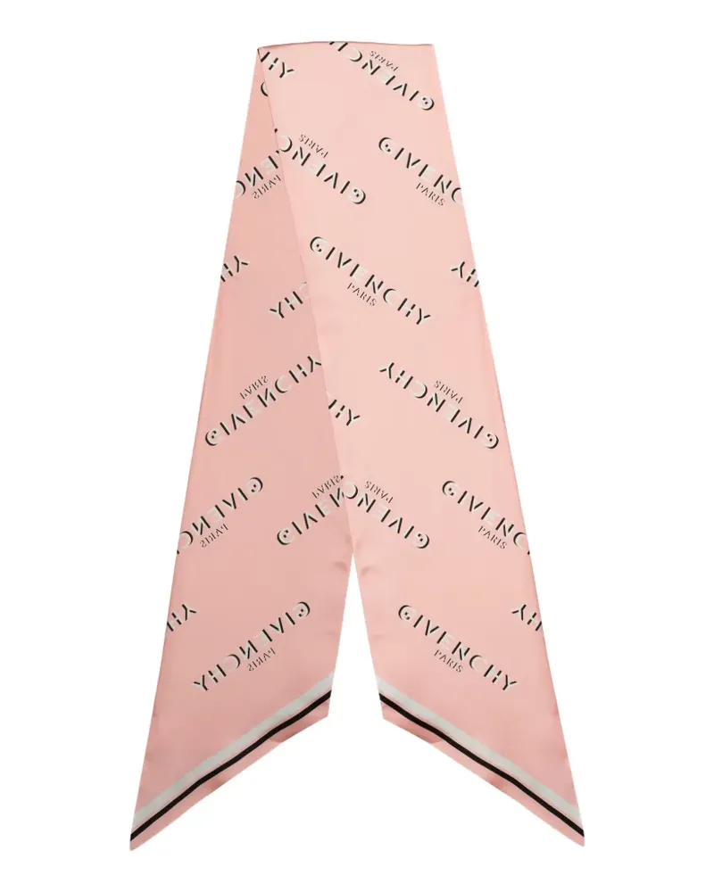 Givenchy maxi Shadow logo-print bandeau scarf - Rosa Rosa