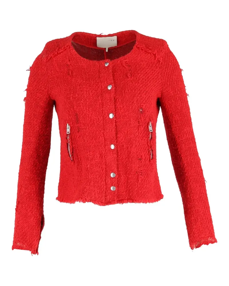 IRO tweed zip jacket - Rot Rot