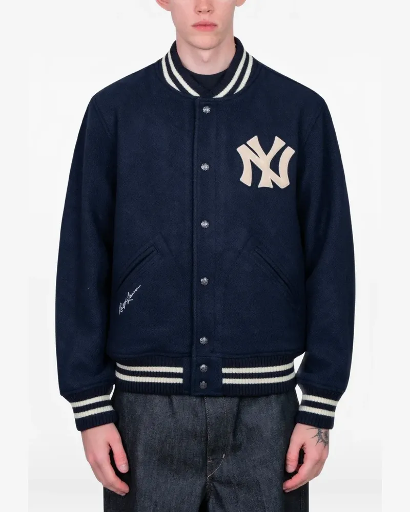 Ralph Lauren logo yankees bomber jacket - Blau Blau