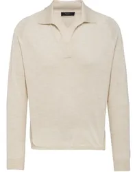 Prada Kurzärmeliges Poloshirt Nude