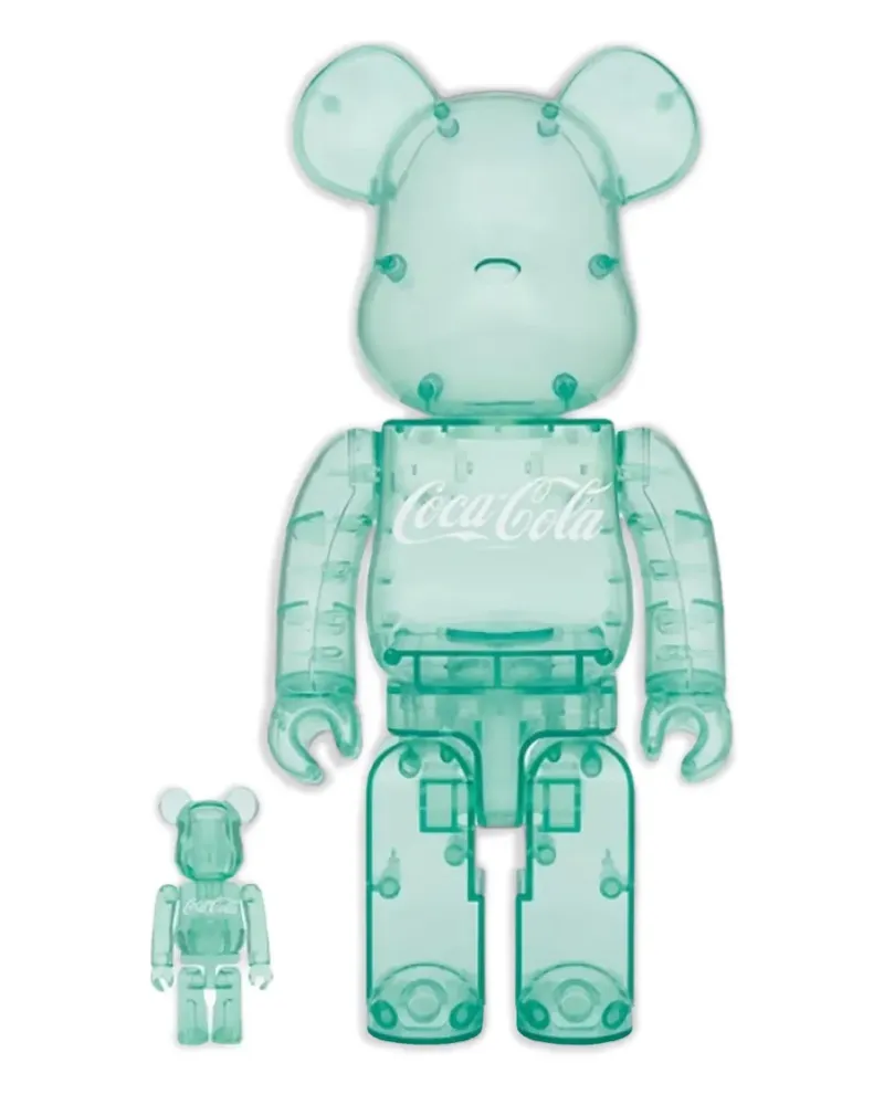 Medicom Toy x Coca Cola BE@RBRICK 400% und 1000% Figuren-Set - Grün Grün