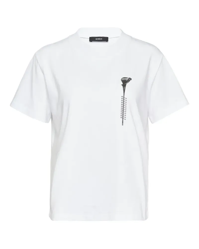 BONBOM graphic-print T-shirt - Weiß Weiß