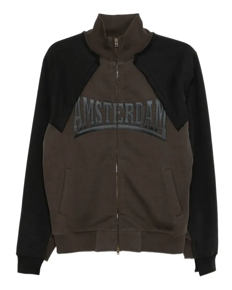 VETEMENTS Jacke mit Slogan-Stickerei - Braun Braun