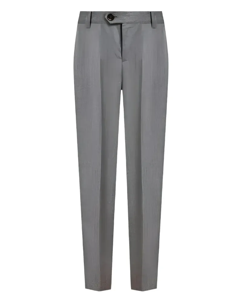 Brunello Cucinelli Halbhohe Slim-Fit-Hose - Grau Grau
