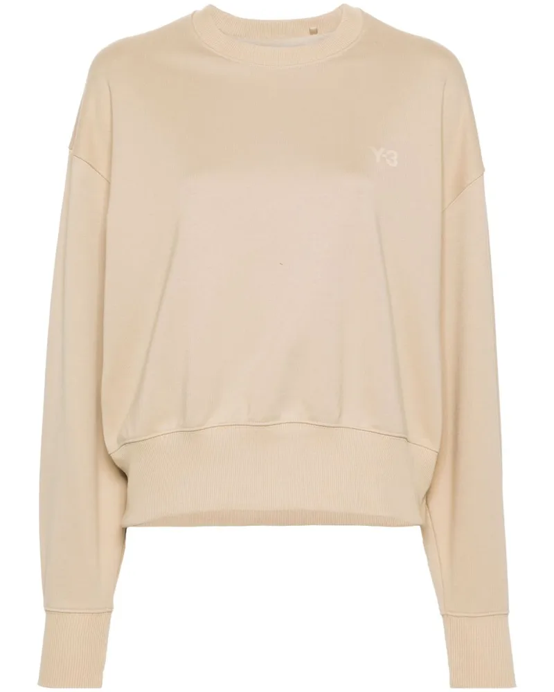 Y-3 Sweatshirt mit Logo-Print - Nude Nude