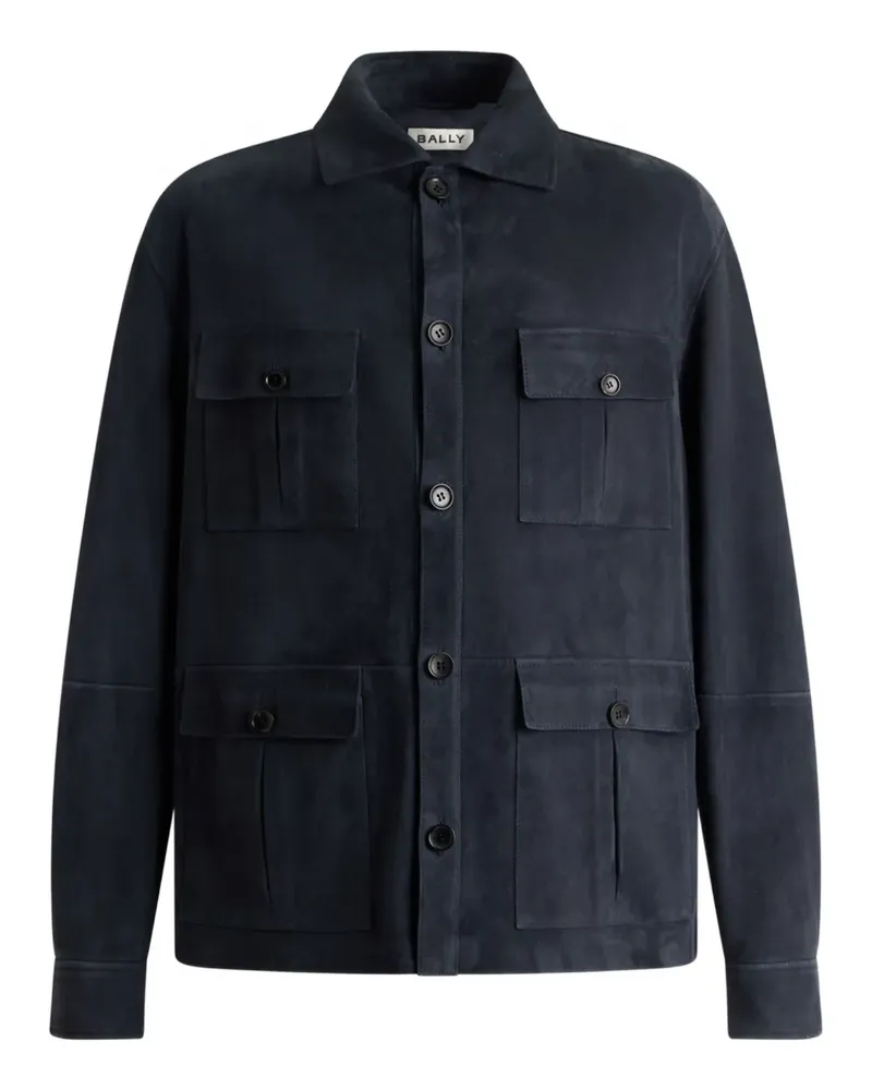 Bally Jacke aus Wildleder - Blau Blau