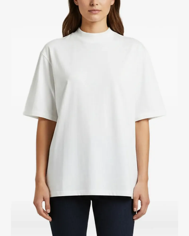 ATTICO Killie mock-neck T-shirt - Weiß Weiß