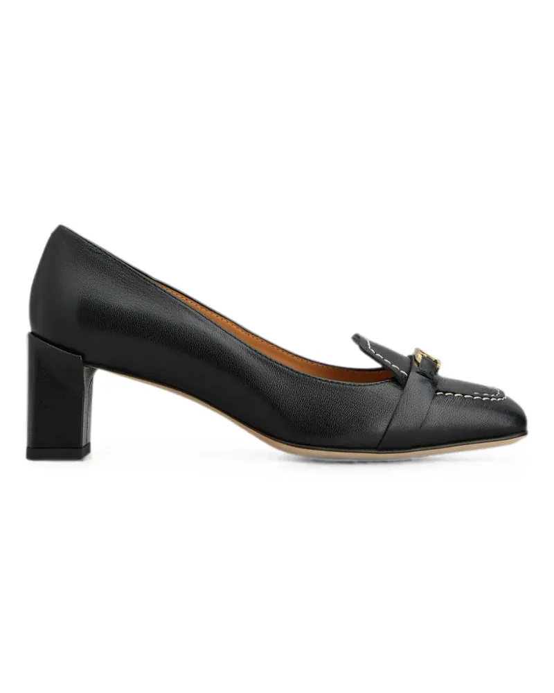 TOD'S T Timeless Pumps mit Kontrastnähten - Schwarz Schwarz