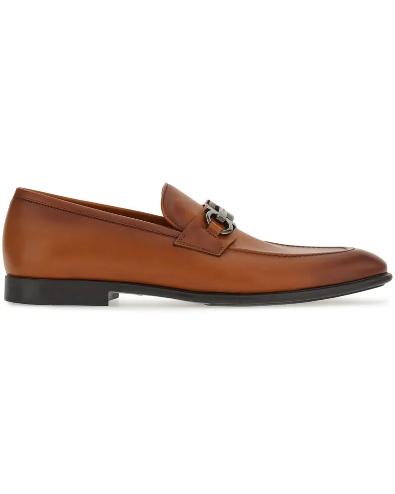 Ferragamo Loafer mit Gancini-Schild - Braun Braun