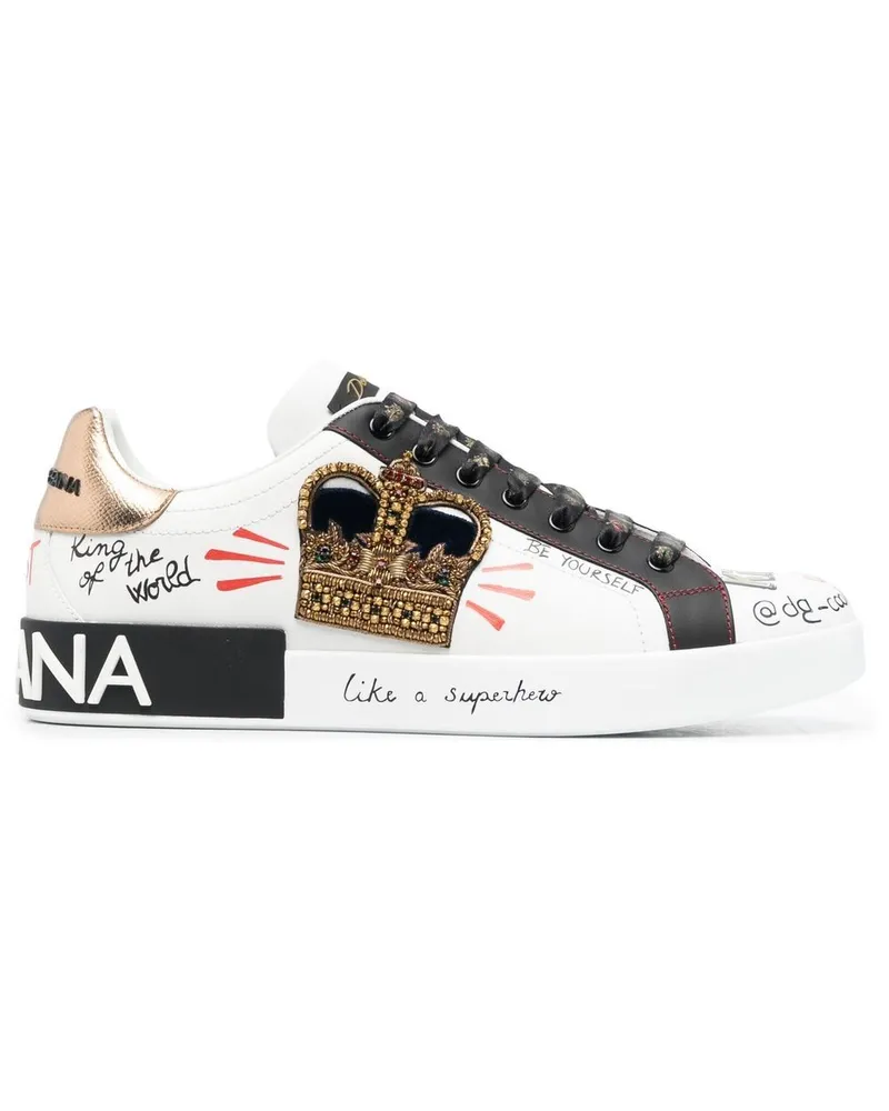 Dolce & Gabbana Portofino Sneakers - Weiß Weiß