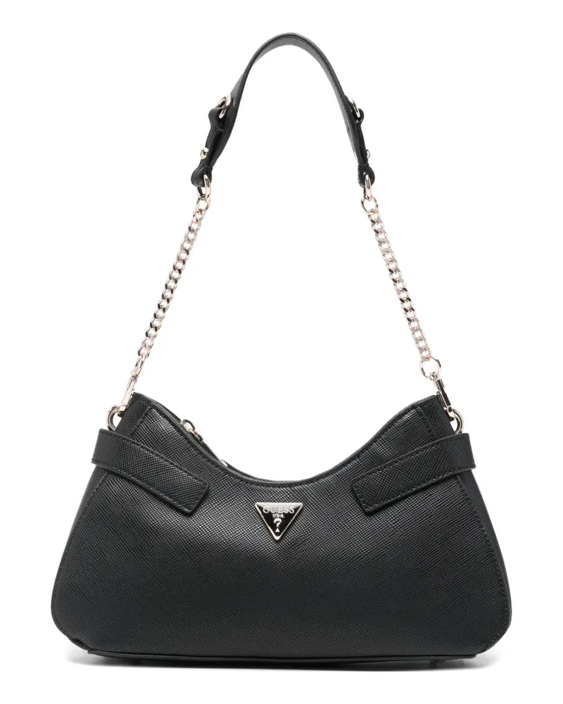 Guess Serenova Schultertasche mit Kettenriemen - Schwarz Schwarz