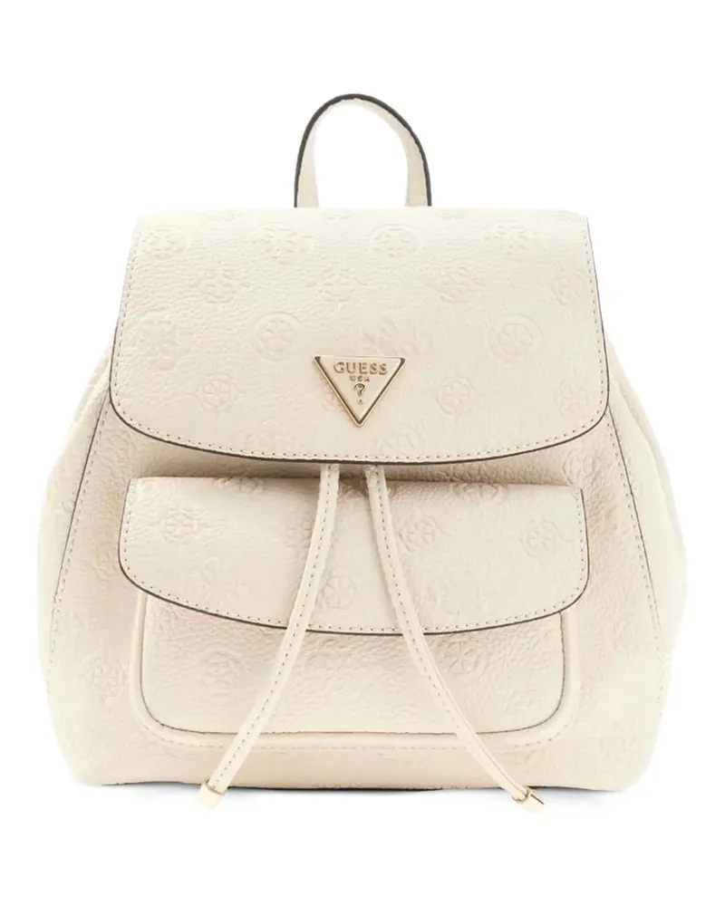Guess Cresidia Rucksack mit Prägung - Weiß Weiß