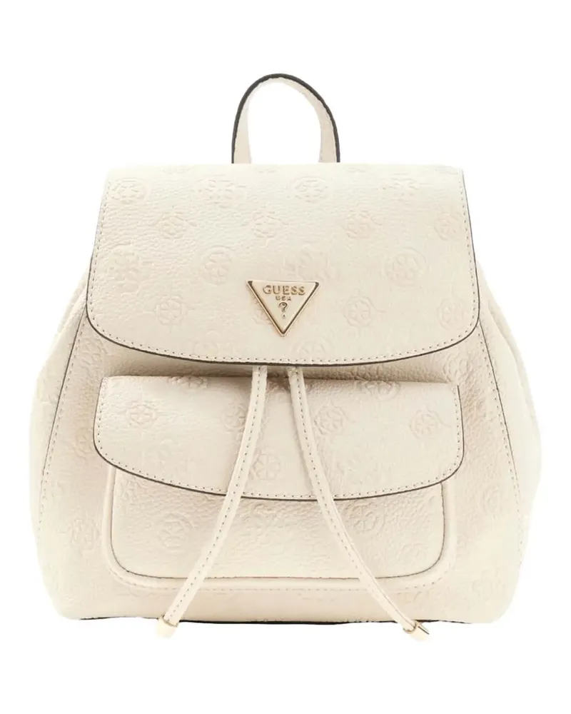 Guess Cresidia embossed backpack - Weiß Weiß