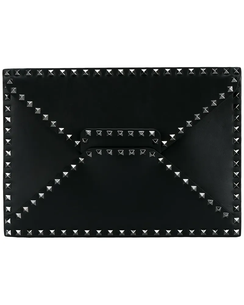 Valentino Garavani Rockstud Untitled' Clutch - Schwarz Schwarz