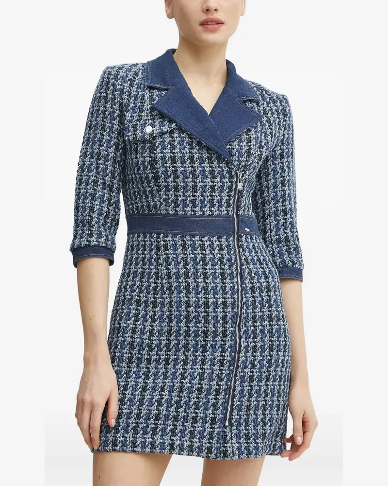 Morgan Minikleid mit Reißverschluss - Blau Blau