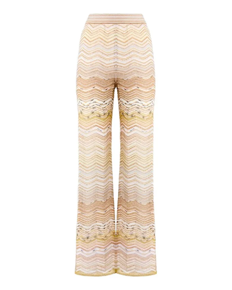 Missoni Paillettenverzierte Hose mit Zickzackmuster - Nude Nude