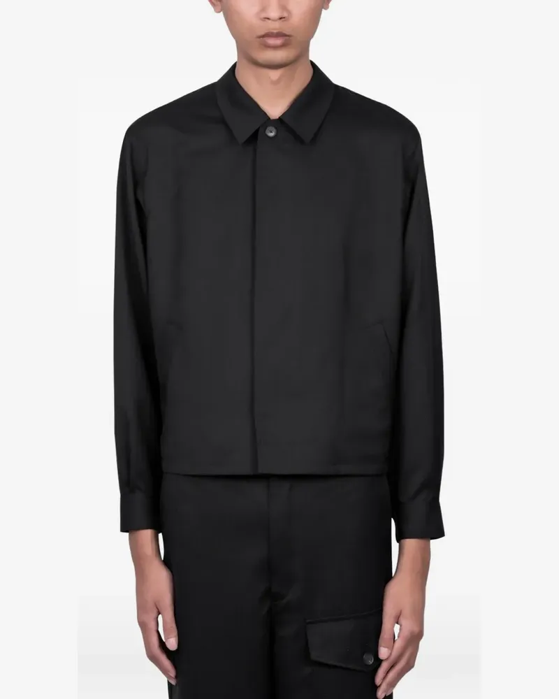 AURALEE wool shirt jacket - Schwarz Schwarz