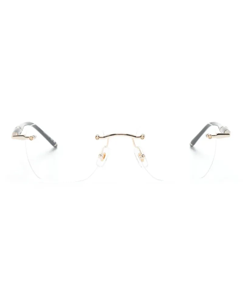 Montblanc Brille mit eckigem Gestell - Schwarz Schwarz