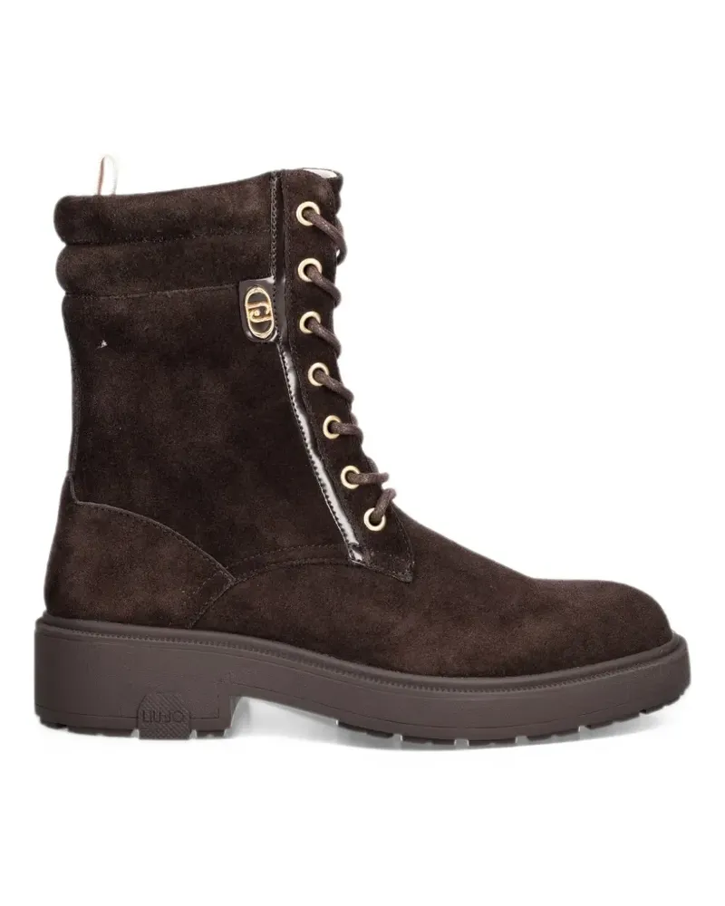 Liu Jo lace-up suede boots - Braun Braun