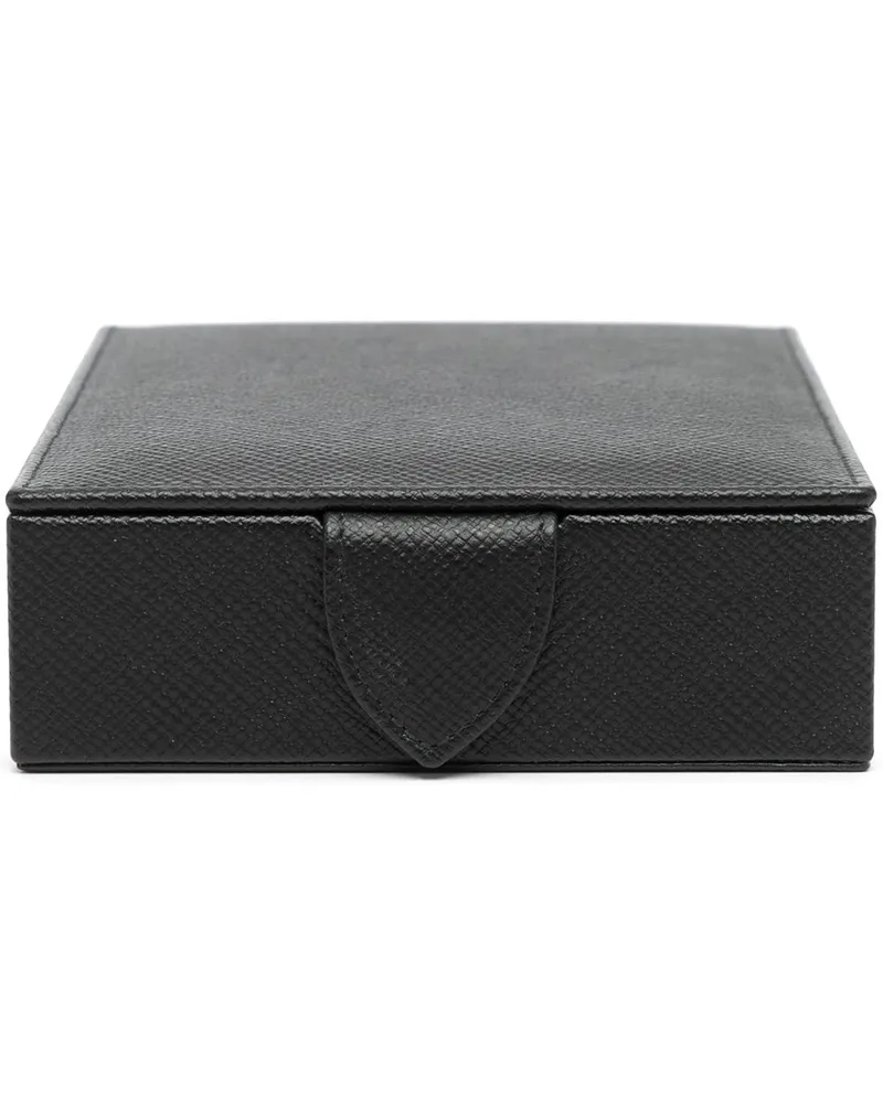 Smythson Schmuckschatulle aus Leder - Schwarz Schwarz
